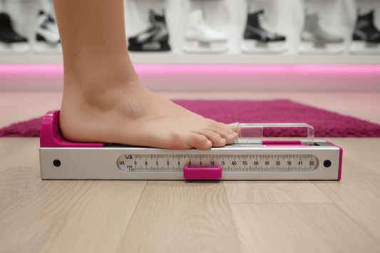 Hur du mäter dina fötter för konståknings skridskor - Tinas Figure Skating Shop