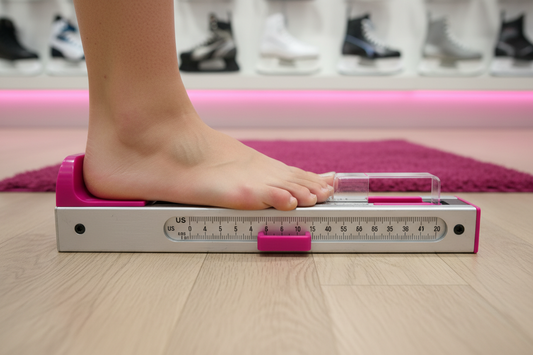 Hur du mäter dina fötter för konståknings skridskor