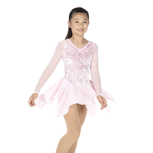 687 Clear Ice Dress – Ice Pink - Tinas Figure Skating Shop