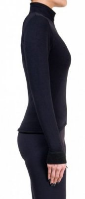 Svart fleecefodrad jacka