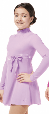 203 Microfibre A-line Dress Lilac