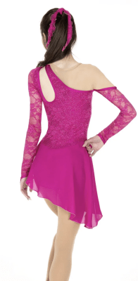 220 Bare Shoulder Dress Deep Pink